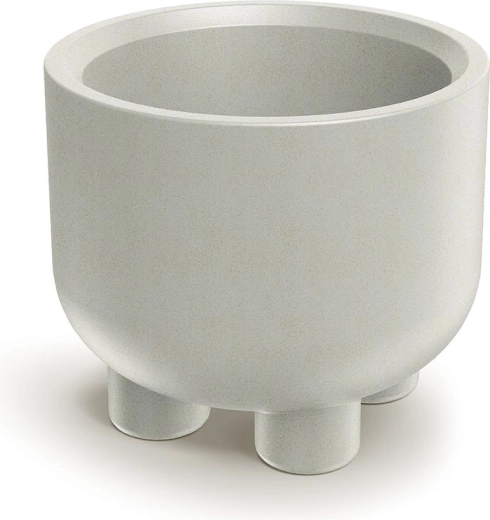 Plantenpot met pootjes Molta Round 60 cm – zandkleur, 55 l