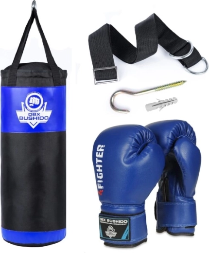 Set da boxe per bambini DBX Bushido Kids 60.2 blu