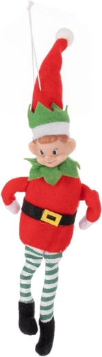 Hængende dekoration Elf i polyester 25 cm