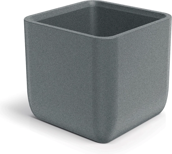Cache-pot Molta Square gris granit 48 × 48 × 39 cm