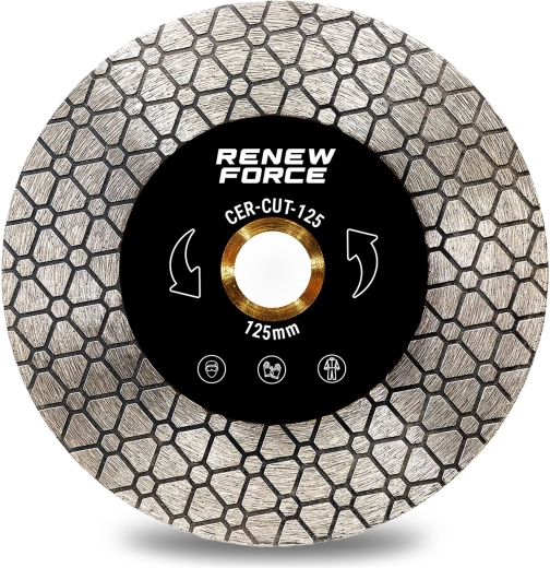 Disque diamant RENEW FORCE 125 mm pour la découpe et le meulage du carrelage
