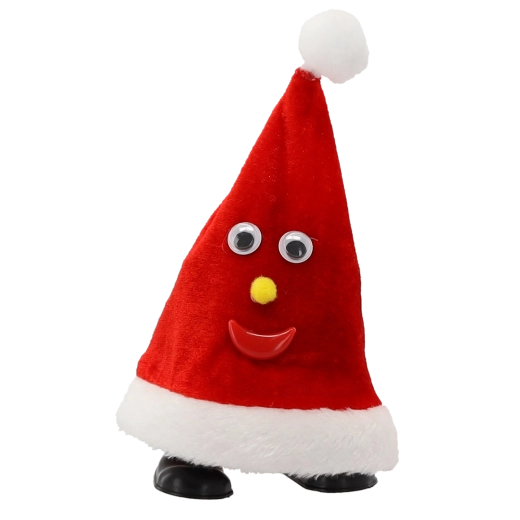 Bonnet de Noël interactif du Père Noël 20,5 cm avec musique et mouvement