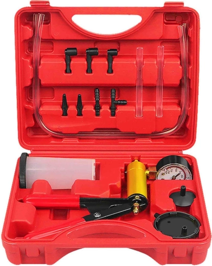 RENEW FORCE Hand Vacuum Pump with Pressure Gauge