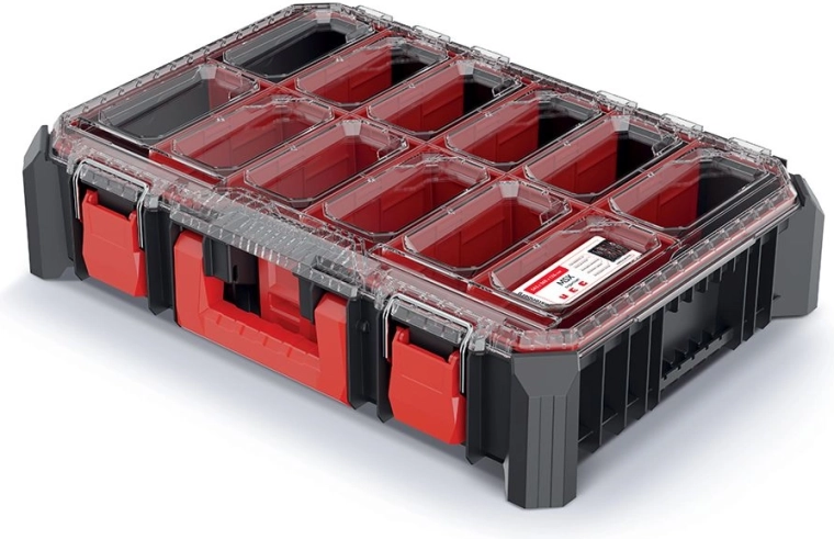 MSX Organizer 54.3 × 39 × 12.6 cm, black with polycarbonate lid