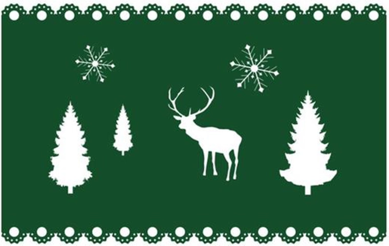 Set de table de Noël en feutre Toro 40 × 25 cm