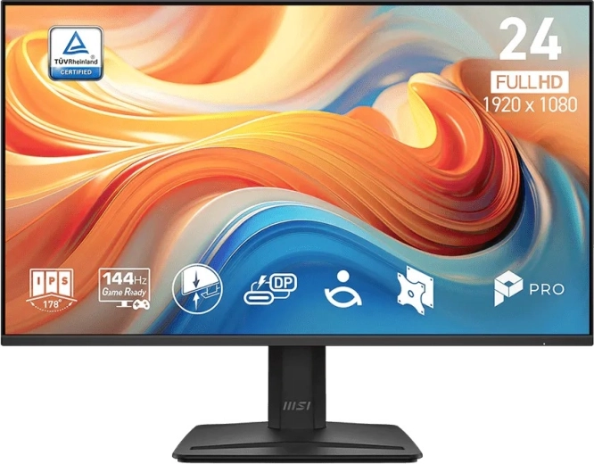 Monitor da gioco MSI PRO 23,8" Full HD 144 Hz, nero