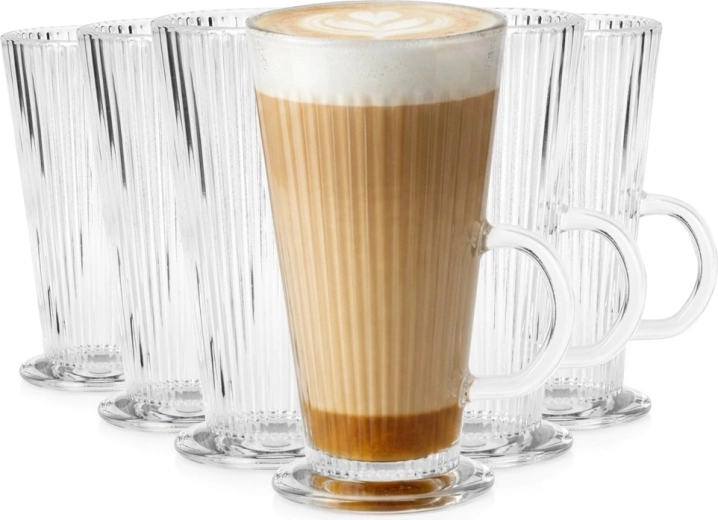 Vilde latte glasses 270 ml, set of 6