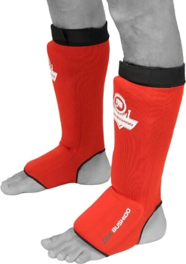 DBX BUSHIDO Shin and Instep Guards Red