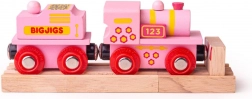 Pink Engine with Tender BIGJIGS Rail