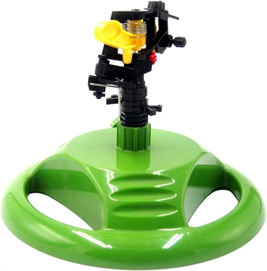 Vrtni rotacijski zalivalnik na pulzirajoči osnovi - zelen
