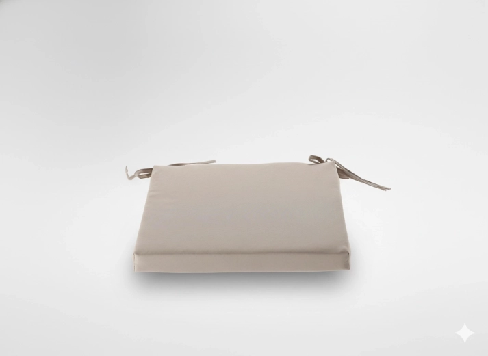 Coussin de chaise 40 × 40 × 5 cm couleur naturelle