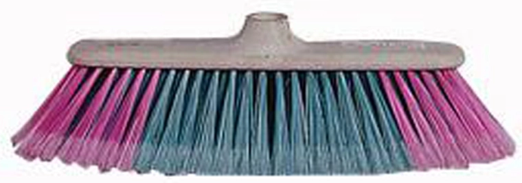 Colorful broom head without handle with synthetic bristles