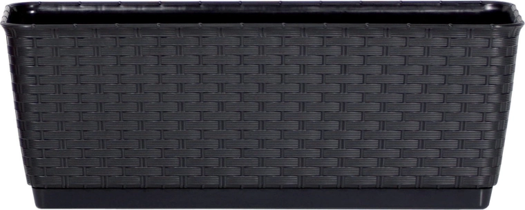 Jardinière avec soucoupe Ratolla P anthracite