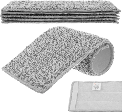 Set of Replacement Flat Mop Pads 33 × 12 cm, 5 pcs RUHHY