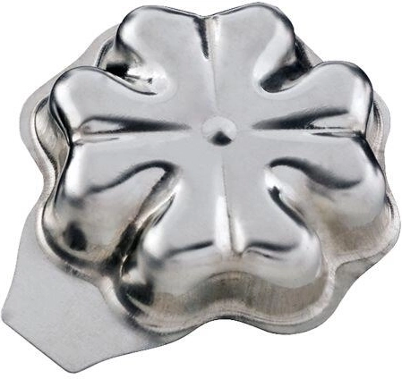 Stampini quadrifoglio in lamiera stagnata, 40 mm (20 pz)