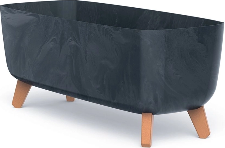 Jardinière Gracia Case effet béton 58 cm anthracite