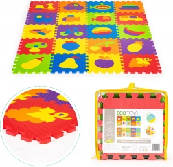 Tappetino educativo in EVA puzzle in schiuma 20 pezzi 148x119 cm
