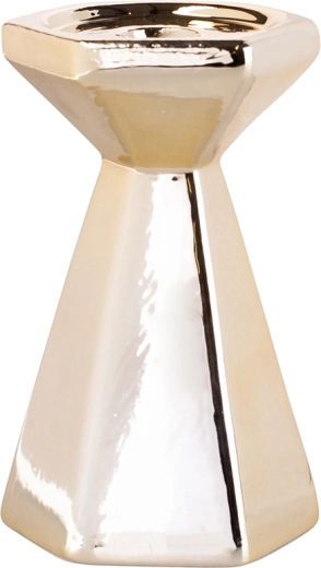 Guld konisk lysestage 13 cm
