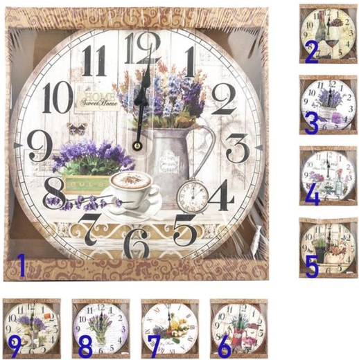 Toro Wall Clock 34.2 cm – various designs
