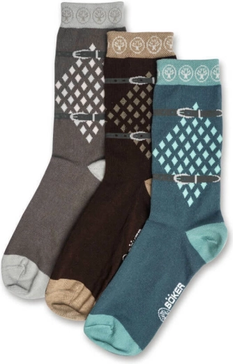 Böker Manufaktur Solingen Sock Set, 3 Pairs, Size 39–42, Cotton