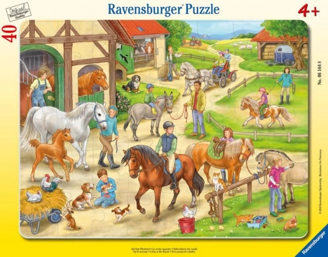 Puzzle Konská Farma Ravensburger 40 dielikov