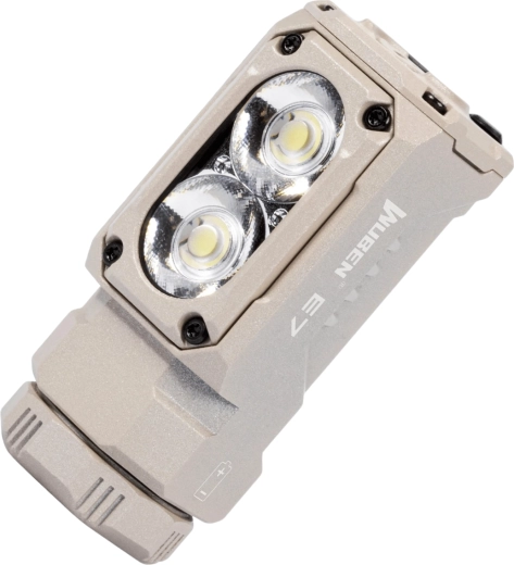 Wuben E7 flashlight 6500K, khaki, 1800 lm