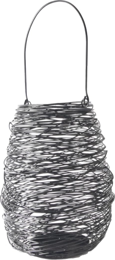 Bougeoir en métal noir 20 × 20 × 27 cm