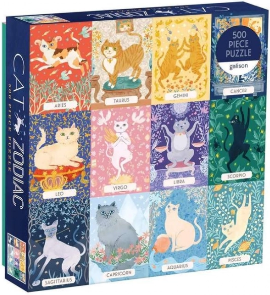 Puzzle Zodiaco dei gatti 500 pezzi di Galison