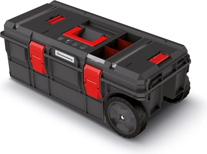 Valise à outils roulante X-Block Tech, 79,5 × 38 × 30,7 cm, noire