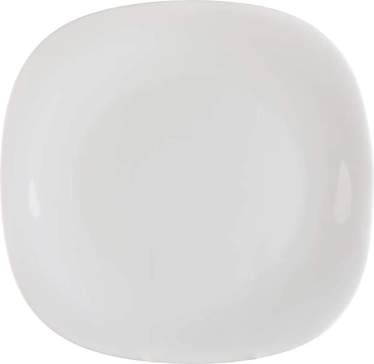 Assiette à dessert Parma 20 × 20 cm verre blanc