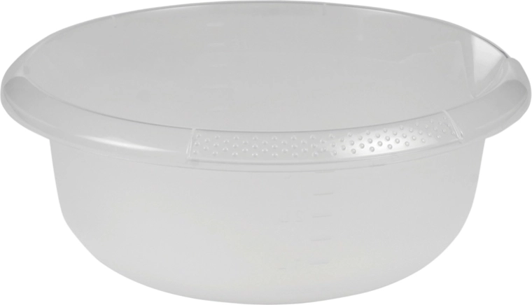 Round bowl with spout 3.5 l transparent 28 × 11 cm