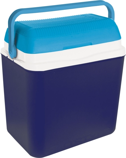 Tourist cooler bag 32.5 L KAMAI BRAVO, blue with blue lid and handle
