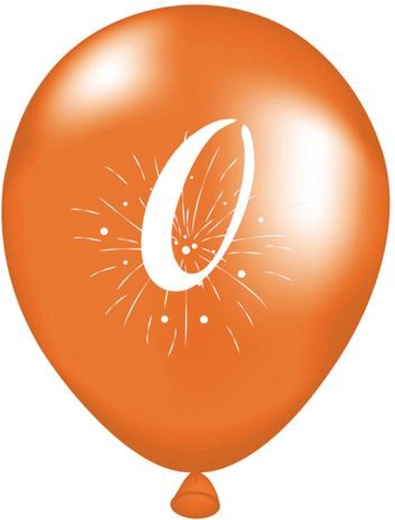 Palloncini con cifra 0, 5 pz