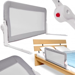 Bedhek veiligheid 150 cm, grijs