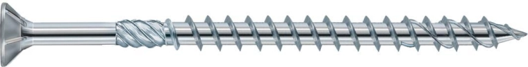 Timber construction screw 5.0 × 90 mm TX25, blue zinc-plated (200 pcs)