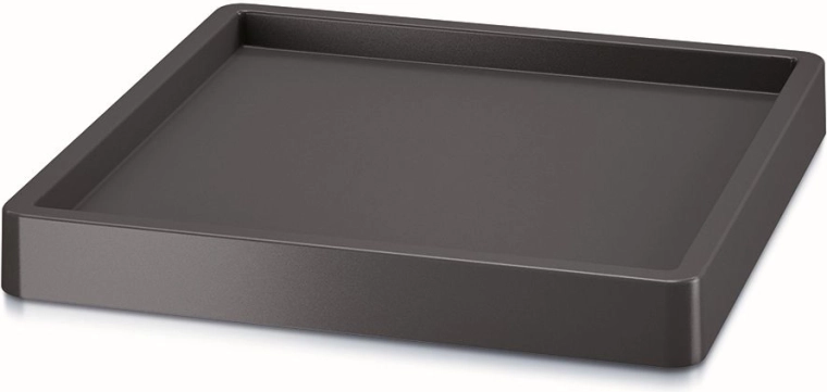 Plateau roulant pour pot de fleurs, carré 29,2 × 29,2 cm, anthracite