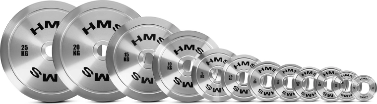 Disco olimpico in acciaio HMS TOS 5 kg
