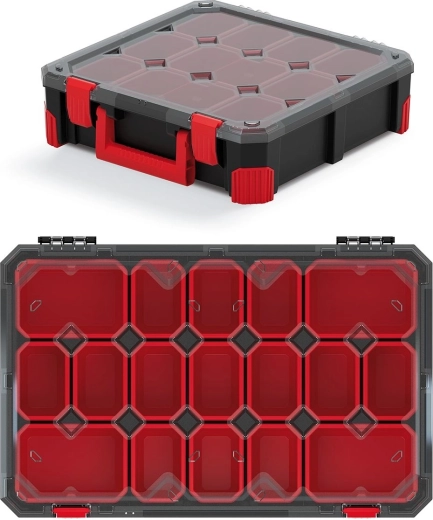 Organizer Titan con 15 box rimovibili