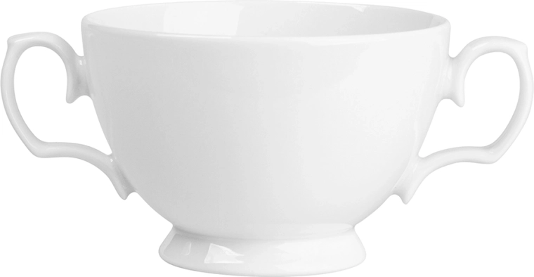 MariaPaula Klasyka witte porseleinen bouillonkom 350 ml