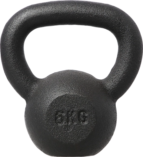Cast-iron kettlebell HMS 6 kg black