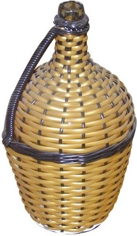 Wickered Glass Demijohn 5 L – mixed colors