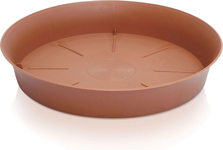 Sottovaso in plastica per vaso 22,2 cm terracotta