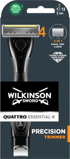 Wilkinson Quattro Essential pánský holicí strojek se zastrihovačem