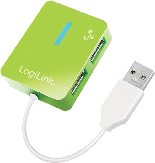 Hub USB 2.0 a 4 porte Smile – verde