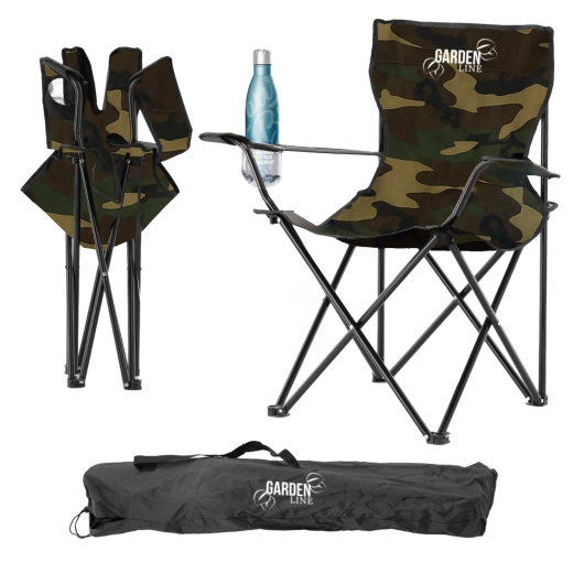 Skládací turistická a rybářská židle moro 50 × 50 × 80 cm