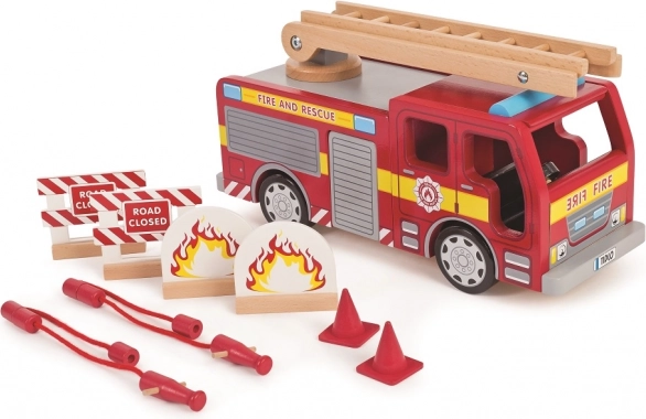 Tidlo Camion dei pompieri in legno