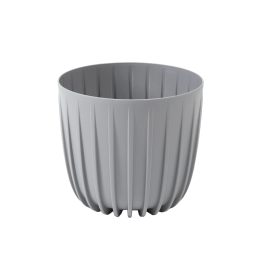 Mira Plastic Flower Pot 18 cm Grey