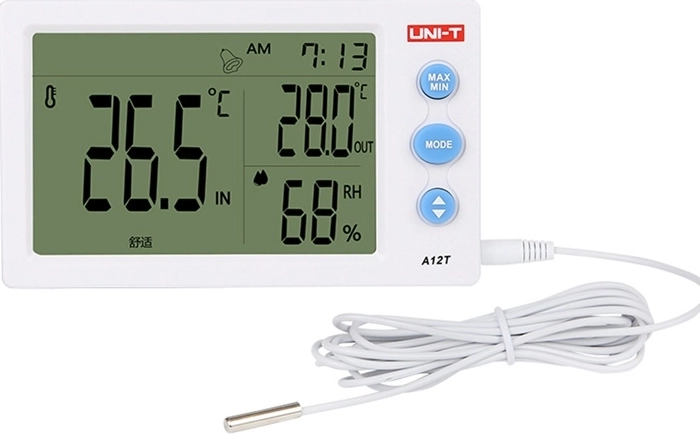 Uni-T A12T misuratore di temperatura e umidità con sonda esterna