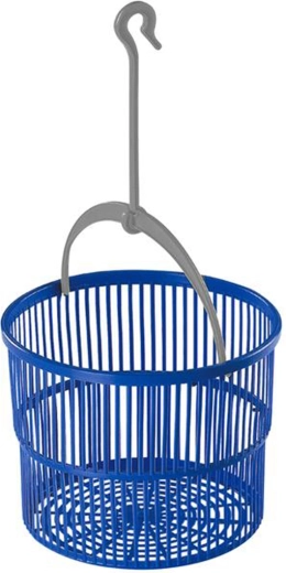 Kurv til tøjklemmer med krog 19 × 19 cm