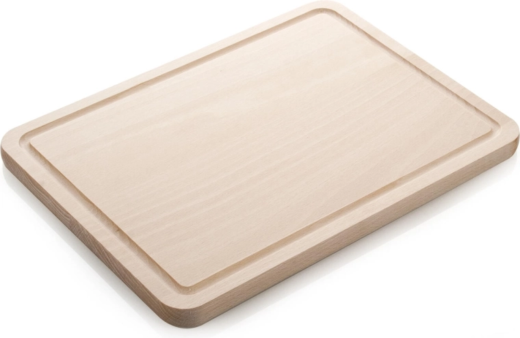 Planche à découper en bois avec rainure BRILLANTE 31 × 23 cm